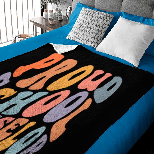 School Counselor Proud School Baby Blankets