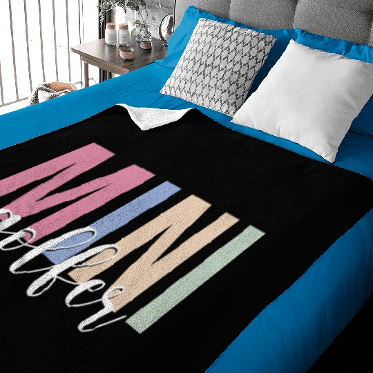 Mini Golfer Golf Golfing Miniature Golf Baby Blankets