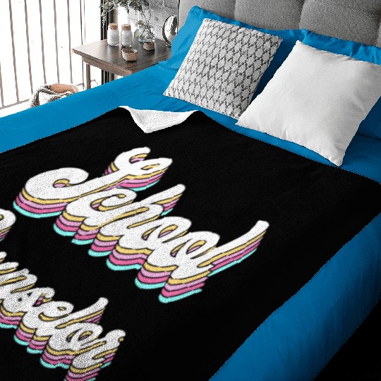 School Counselor Retro 80s 90s Baby Blankets