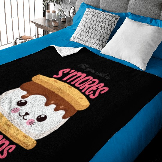 All You Need Is S'mores Kittens Baby Blankets