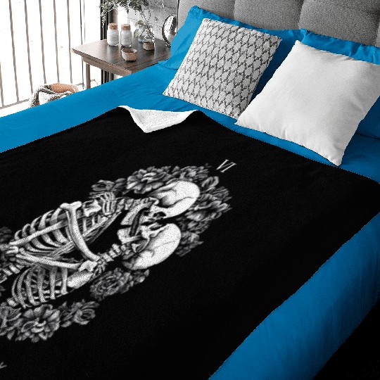 VI The Lovers Tarot Card Classic Design Baby Blankets