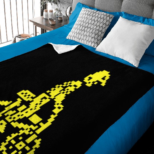 BMX Bike Bandits ZX Spectrum 8-bit Baby Blankets
