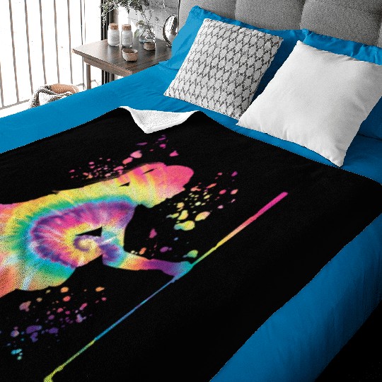 Golfer Colorsplash Kids Miniature Golf Baby Blankets