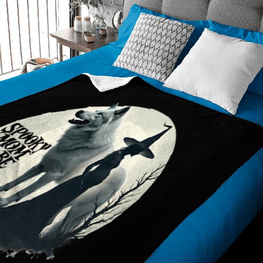 Spooky Mom To Be Baby Announcement Baby Blankets