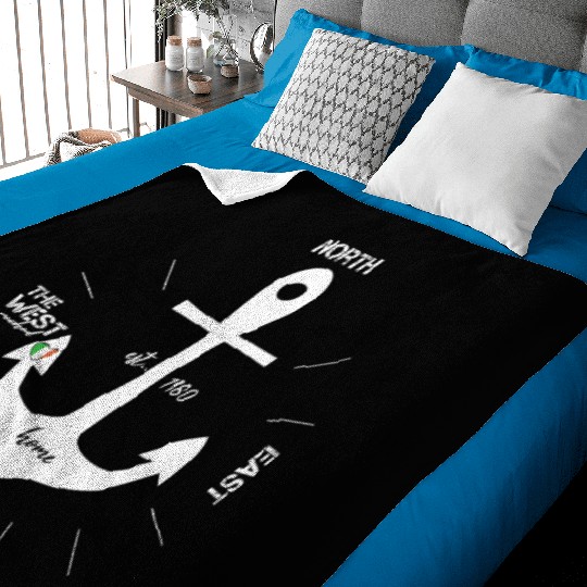 ireland anchor Baby Blankets