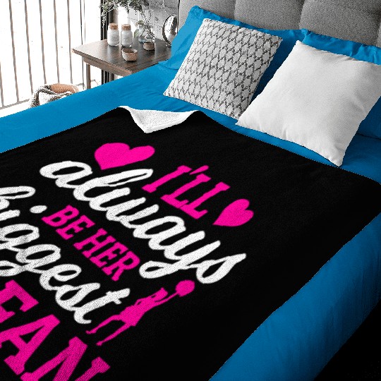 Always Her Fan Cheer Mom Cheerleading Mother's Day Baby Blankets