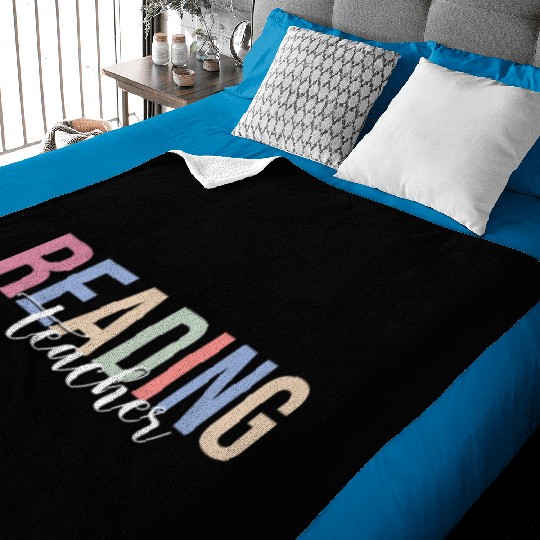 Reading Teacher Book Reading Read Baby Blankets