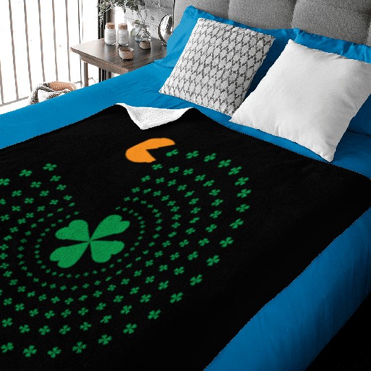 St Patrick Pacman Baby Blankets