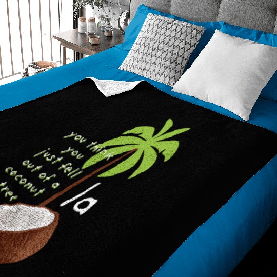 Coconut Tree Kamala Harris Democrats Election 2024 Baby Blankets