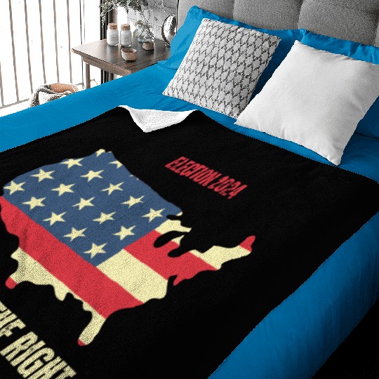 Election USA - Vote for the Right Baby Blankets