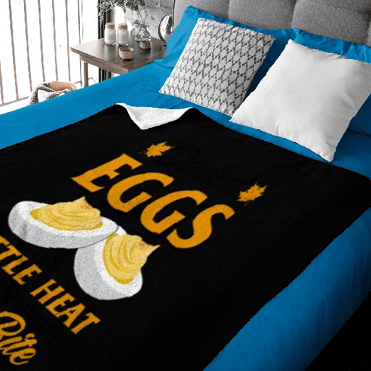 Funny Deviled Eggs Designs For Deviled Egg Lover Baby Blankets