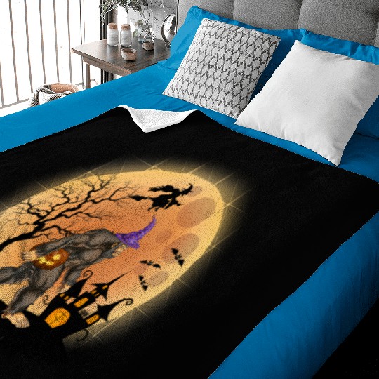 Sasquatch Halloween Trick-or-Treat Pumpkin Baby Blankets