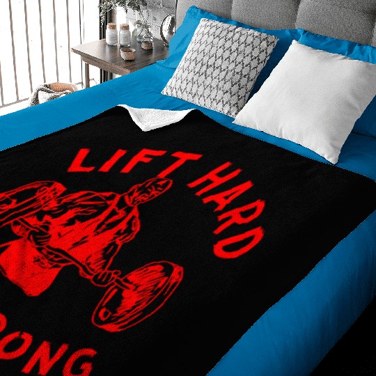 Lift Hard Die Strong LIKE US ON FACEBOOK Baby Blankets