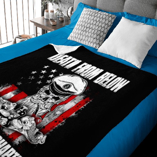 Death From Below Submarine Chapter Patriotic Baby Blankets