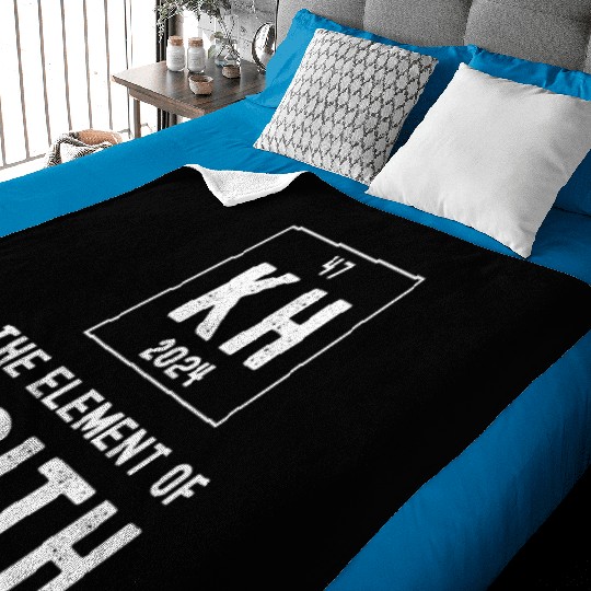 Kamala Harris the element of faith 2024 Election Baby Blankets