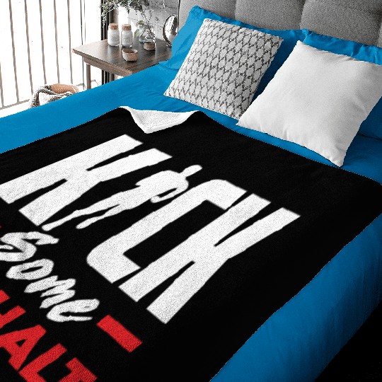 Kick Some Asphalt Running Motivation Baby Blankets