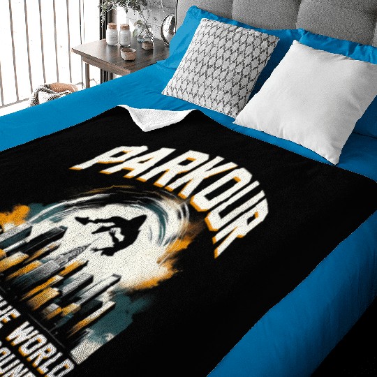 Parkour Turning the world into a playground Baby Blankets