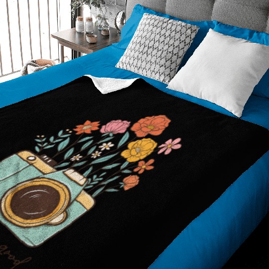 Vintage Wildflower Baby Blankets