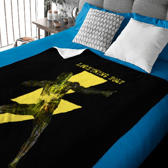 Lightning Bolt ( Back ) Baby Blankets