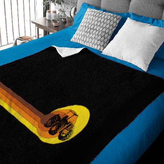 Farmer Agriculture Farm birthday 70s Years Baby Blankets