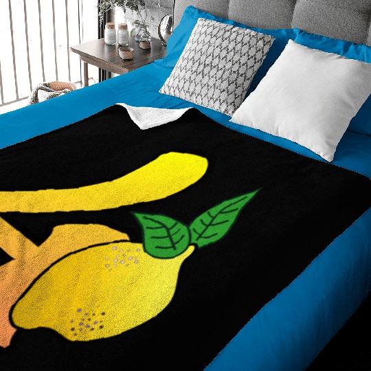 40th Birthday Lemon Baby Blankets