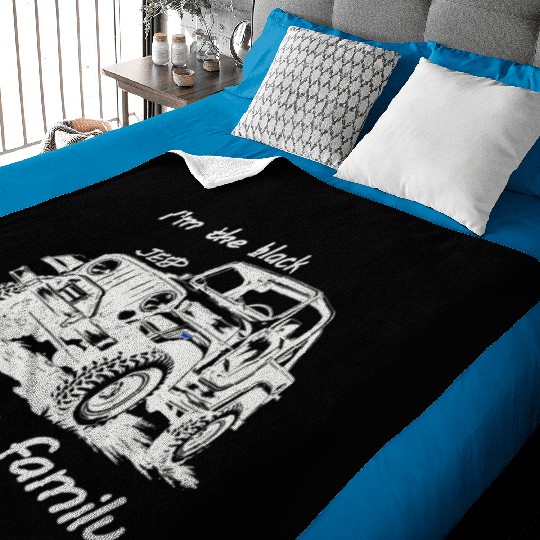 I'm the black jeep of the family Baby Blankets