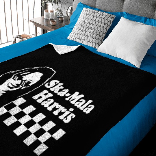 Kamala Harris Ska Mala Harris checkerboard Baby Blankets
