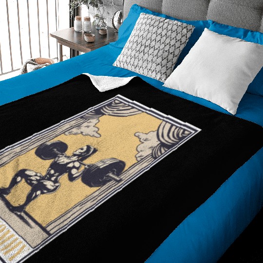 Tarot Cards Muscle Mommy for Strength & Baby Blankets