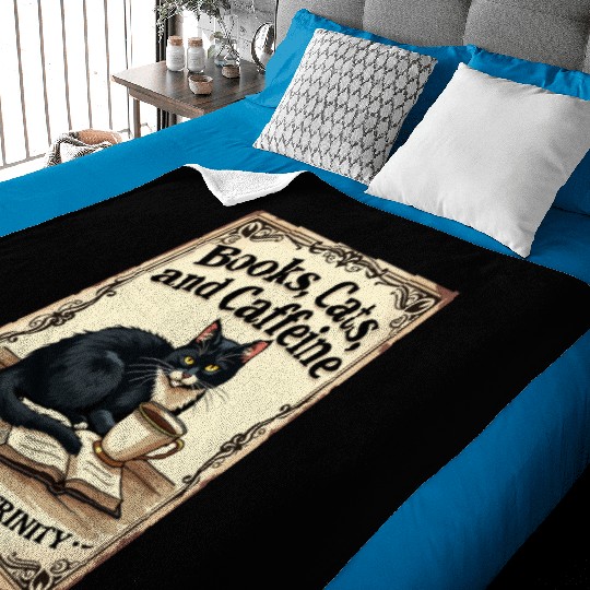 Books, Cats, and Caffeine - The Holy Trinity Baby Blankets