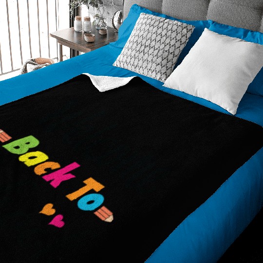 welcome back to school Baby Blankets