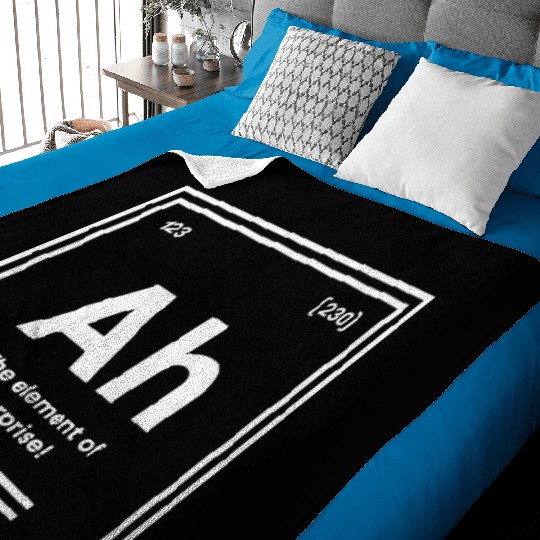 The Element of Surprise - Clever Chemistry Design Baby Blankets