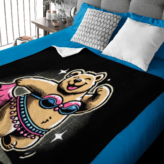 Tribal Fusion Rhythmic Dance Art For Belly Dance Baby Blankets