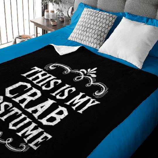 This Is My Crab Costume Funny Lazy Halloween Baby Blankets