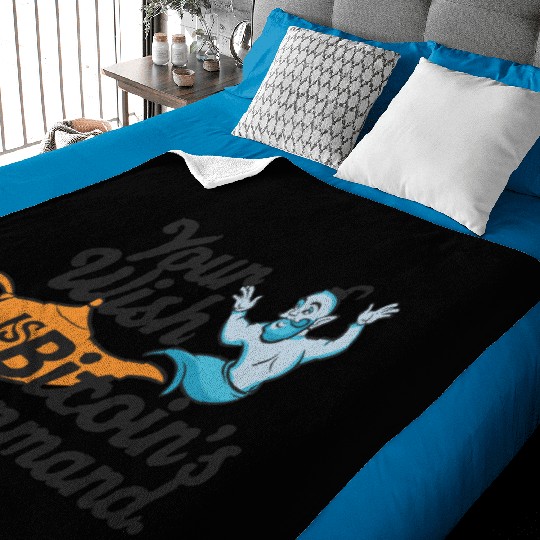 Bitcoin Genie - Your Wish is Bitcoin's Command Baby Blankets