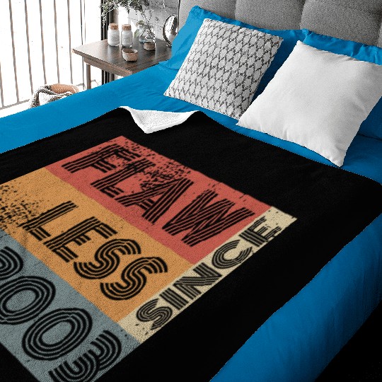 21st birthday Flawless since 11/2003 Baby Blankets