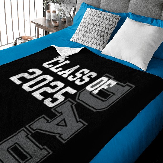 Senior Dad 2025 Proud Dad Of Class Of 2025 Senior Baby Blankets