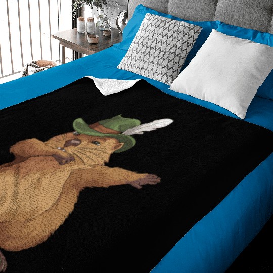Groundhog Marmot for a Marmot lover groundhog fan Baby Blankets