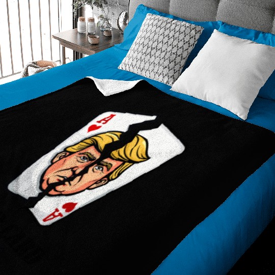 Revoked Trump Card Political Satire Baby Blankets