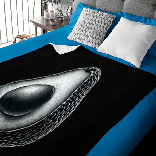 Avocado food art vegan design 1 Baby Blankets