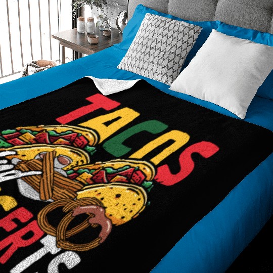 Mexican Nachos Tortilla Tacos and Desserts Baby Blankets