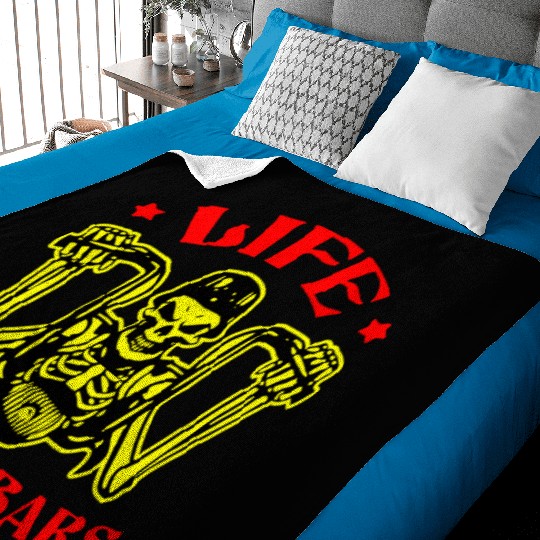 Life Behind Bars Biker LIKE US ON FACEBOOK #USAP Baby Blankets