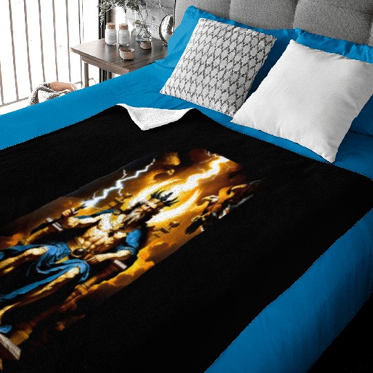 Zeus Jupiter Greek Mythology Gods Baroque Baby Blankets