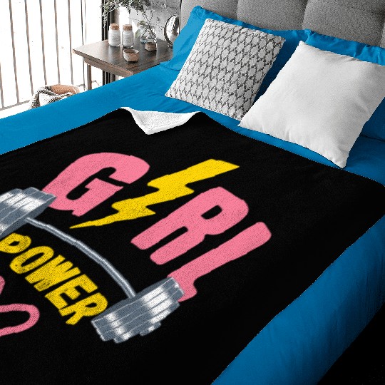 Girl Power– Gym & Workout Motivation Baby Blankets