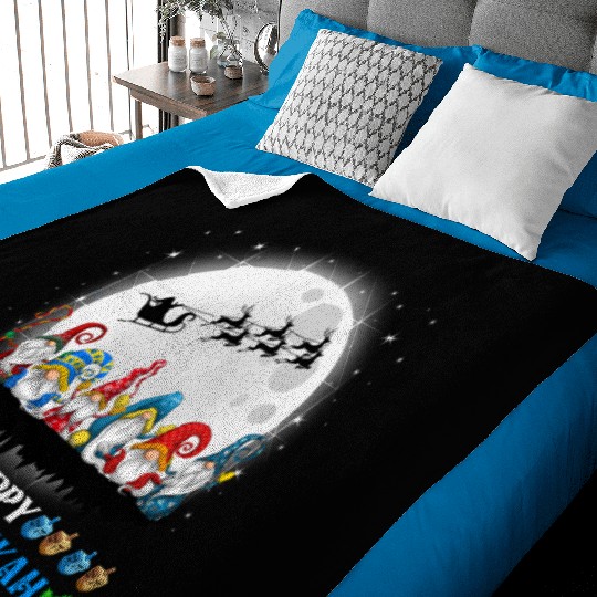 Happy Chrismukkah Gnomes Christmas Hanukkah Baby Blankets