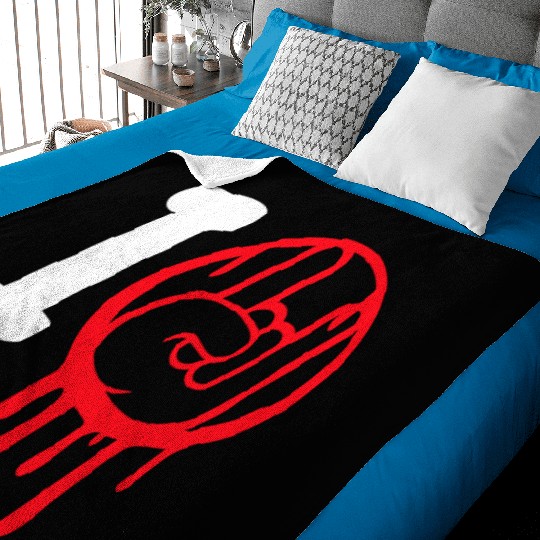 I Love Heavy Metal Hard Rock Music Graffiti Heart Baby Blankets