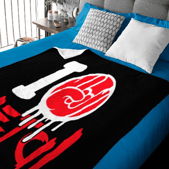 I Love Heavy Metal Hard Rock Music Graffiti Heart Baby Blankets