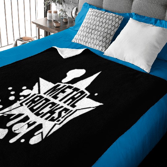 Heavy Metal Rocks Hard Rock Music Graffiti Star Baby Blankets