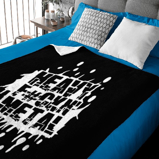 Heavy F#ckin' Metal Hard Rock Music Graffiti Spray Baby Blankets