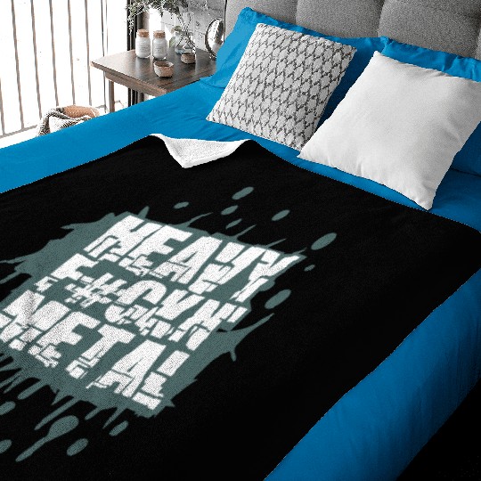 Heavy F#ckin' Metal Hard Rock Music Graffiti Spray Baby Blankets