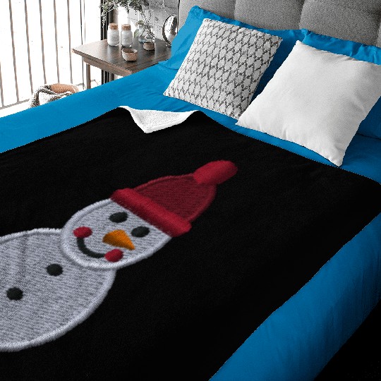 Snowman embroidered Baby Blankets